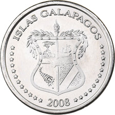 GALAPAGOS ISLANDS, 5 Centavos, 2008, Copper-nickel, MS(63), KM:2