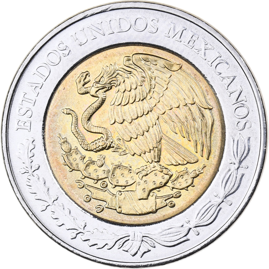 Messico, 5 Pesos, 2008, Mexico City, Bi-metallico, SPL, KM:900.1