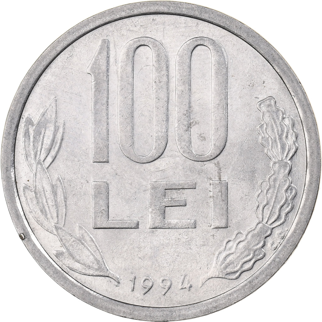 Romania, 100 Lei, 1994, Acciaio placcato nichel, SPL, KM:111