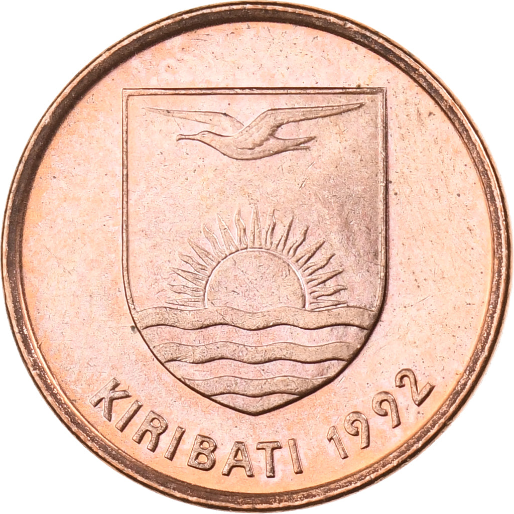 Kiribati, Cent, 1992, British Royal Mint, Bronze Plated Steel, MS(65-70), KM:1a