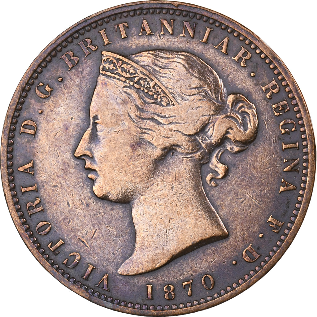 Jersey, Victoria, 1/13 Shilling, 1870, Bronze, SS, KM:5