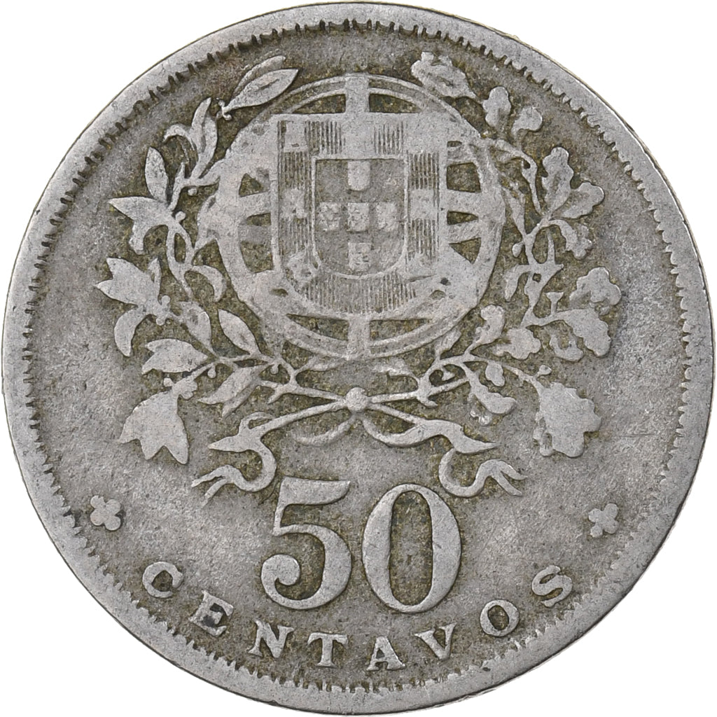 Portogallo, 50 Centavos, 1930, Rame-nichel, MB+, KM:577