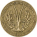 West African States, 10 Francs, 1977, Aluminum-Nickel-Bronze, SS, KM:1a