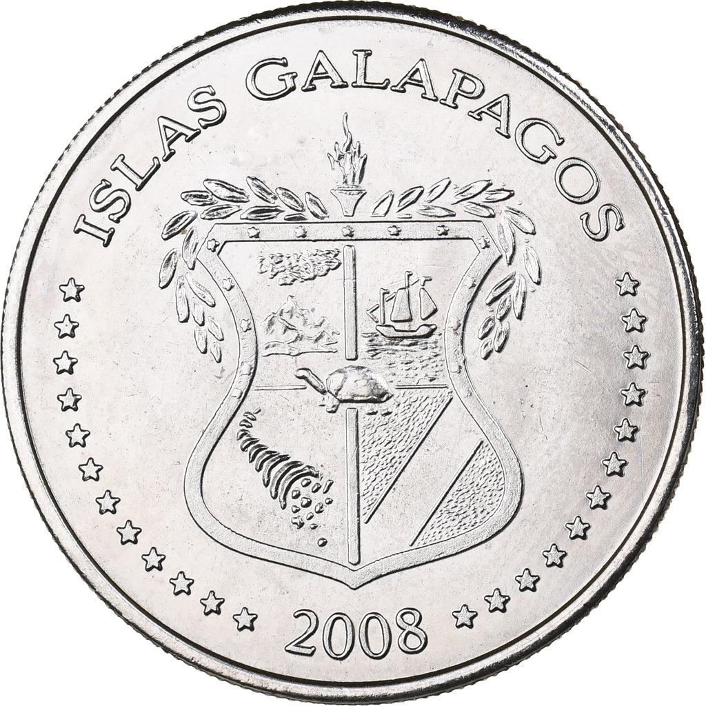 GALAPAGOS ISLANDS, 50 Centavos, 2008, Kupfer-Nickel, UNZ, KM:5