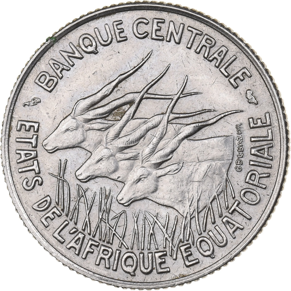 Staten van Equatoriaal Afrika, 100 Francs, 1968, Paris, Nickel, ZF, KM:5