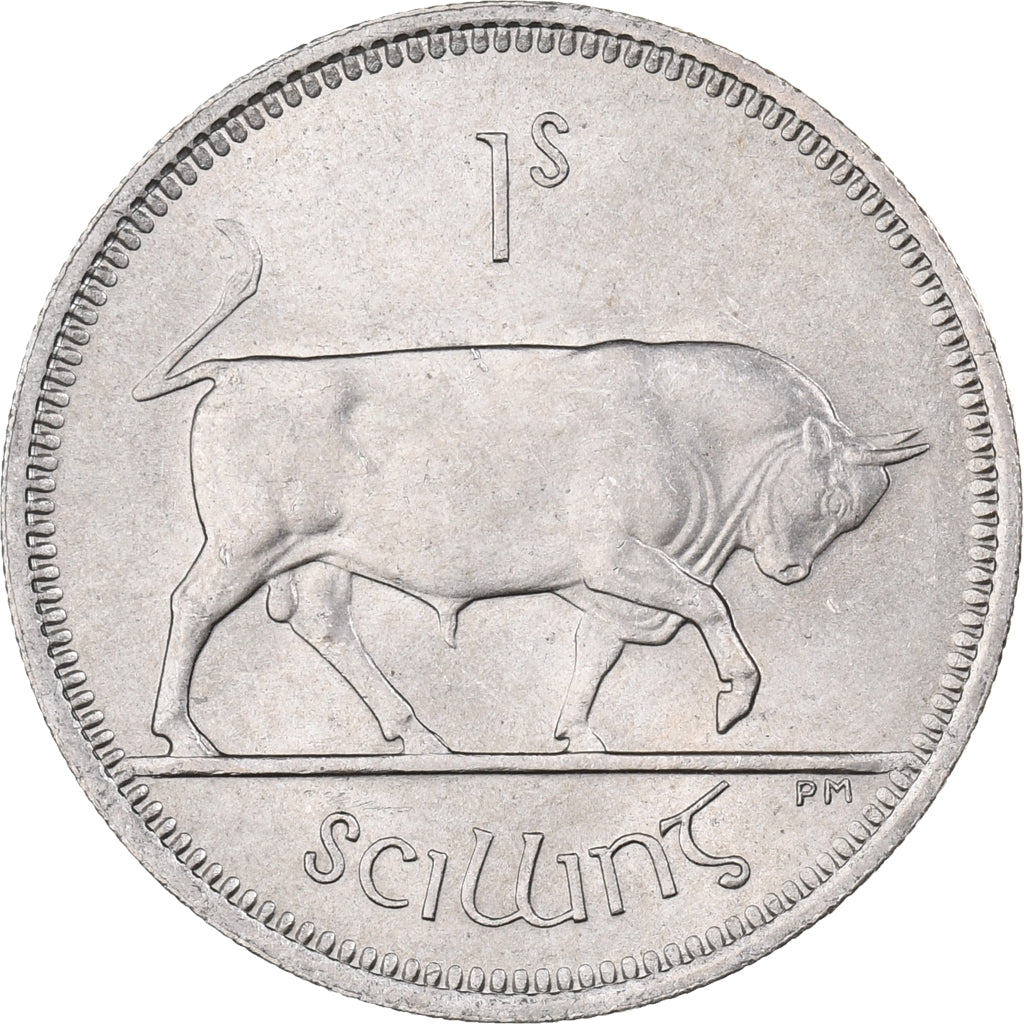 REPUBLIEK IERLAND, Shilling, 1966, Cupro-nikkel, PR, KM:14A