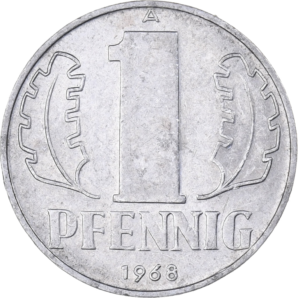 GERMAN-DEMOCRATIC REPUBLIC, Pfennig, 1968, Berlin, Aluminum, MS(63), KM:8.1