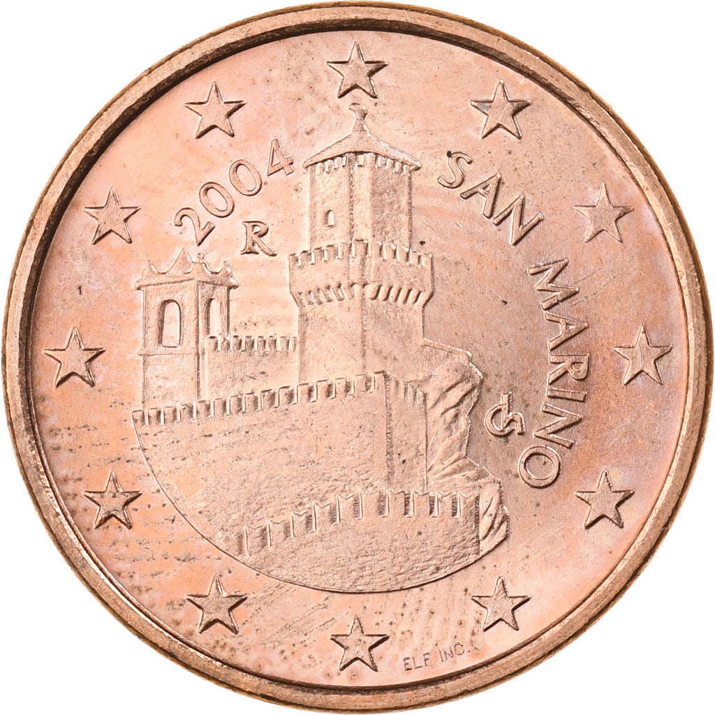 San Marino, 5 Euro Cent, 2004, Rome, Acciaio placcato rame, FDC, KM:442