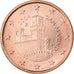 San Marino, 5 Euro Cent, 2004, Rome, Acciaio placcato rame, FDC, KM:442