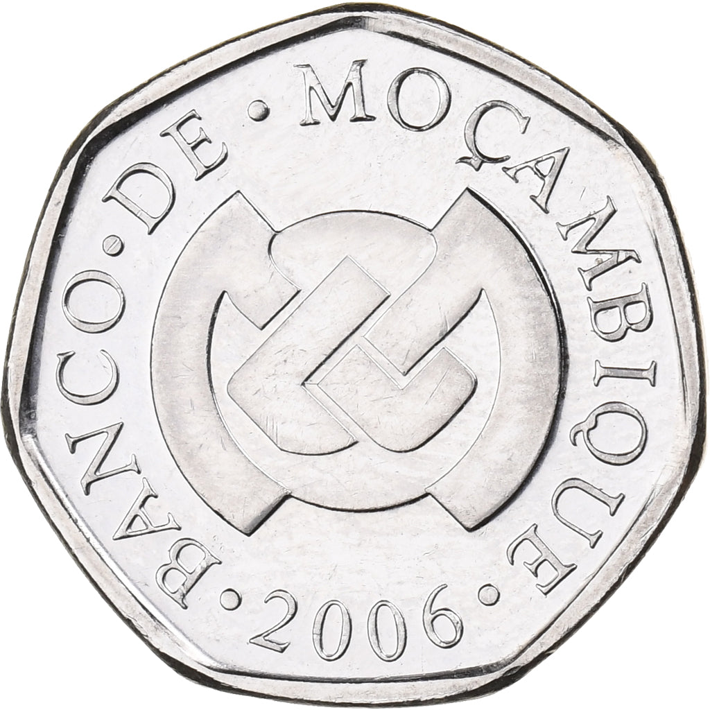 Mozambique, Metical, 2006, Nickel plated steel, MS(65-70), KM:137