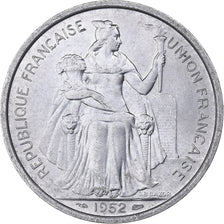 FRENCH OCEANIA, 5 Francs, 1952, Paris, Aluminum, MS(65-70), KM:4