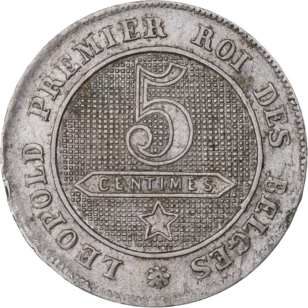 België, Leopold I, 5 Centimes, 1862, Cupro-nikkel, ZF, KM:21