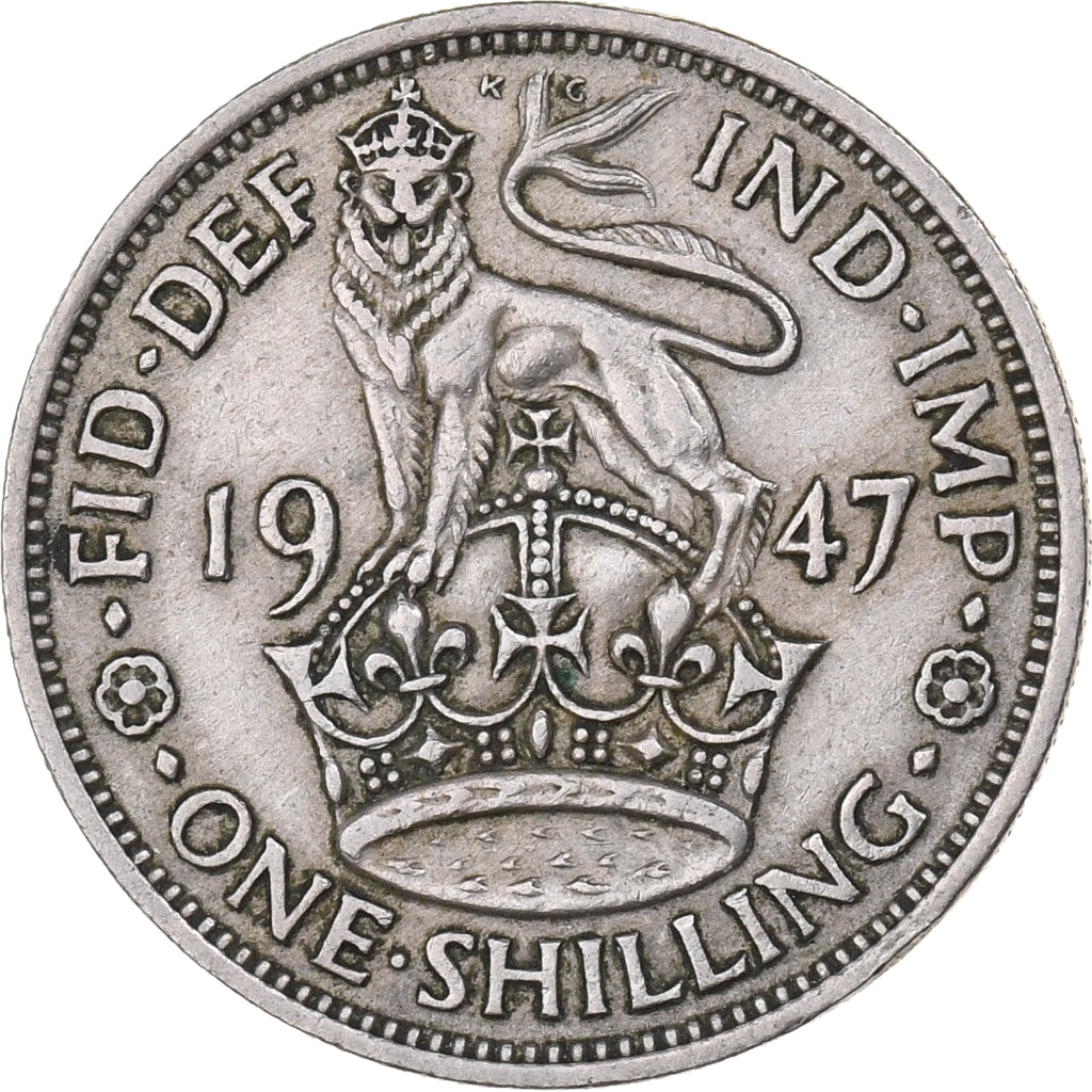 Großbritannien, George VI, Shilling, 1947, Kupfer-Nickel, SS, KM:863