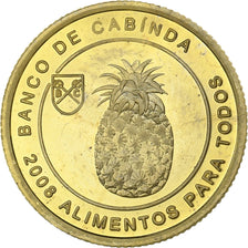 CABINDA, 10 Centavos, 2008, Acciaio placcato ottone, SPL, KM:17