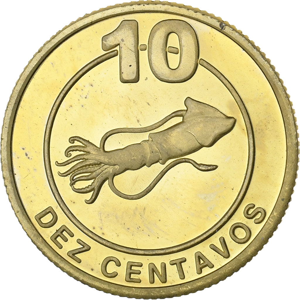 CABINDA, 10 Centavos, 2008, Acciaio placcato ottone, SPL, KM:17