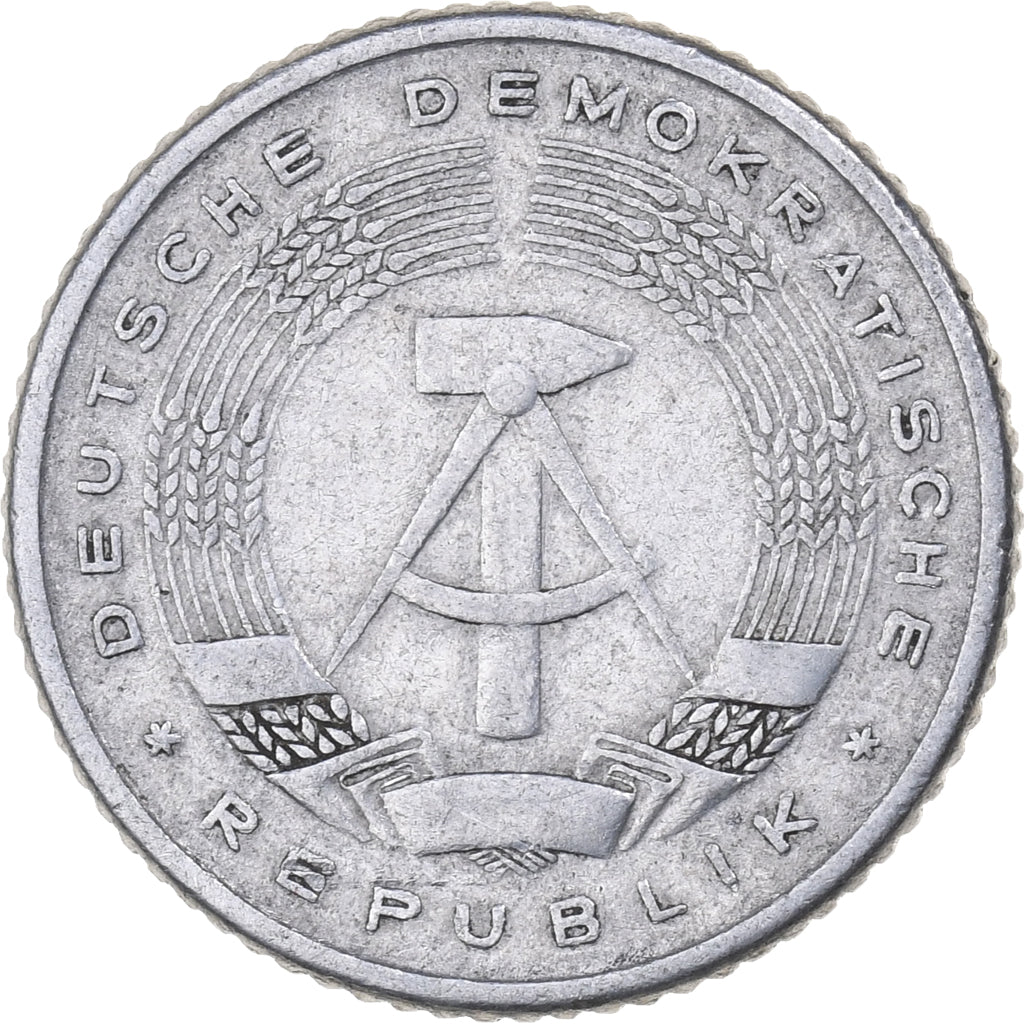République démocratique allemande, 50 Pfennig, 1958, Berlin, Aluminium, TTB