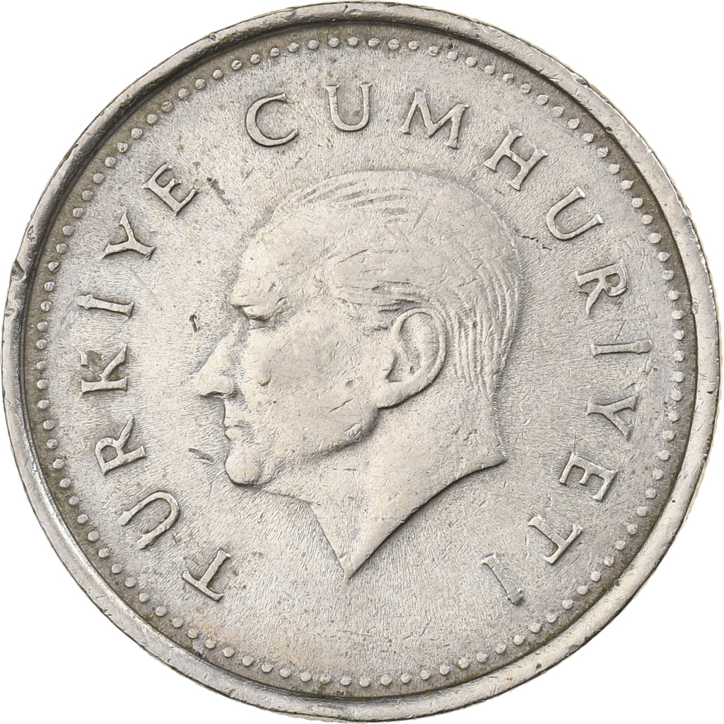 Turkije, 1000 Lira, 1990, Nickel-brass, ZF, KM:997