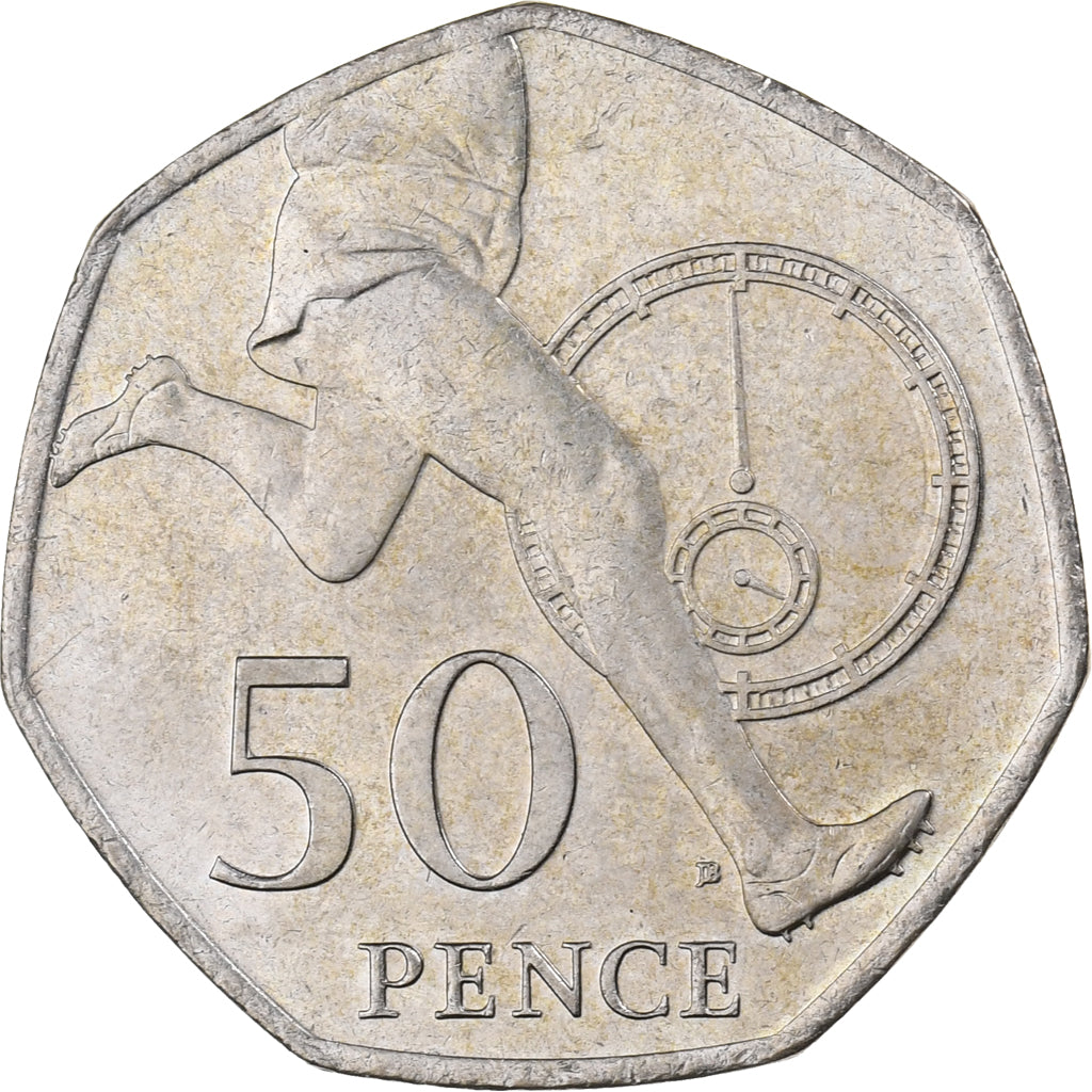 Great Britain, Elizabeth II, 50 Pence, 2004, British Royal Mint, Copper-nickel