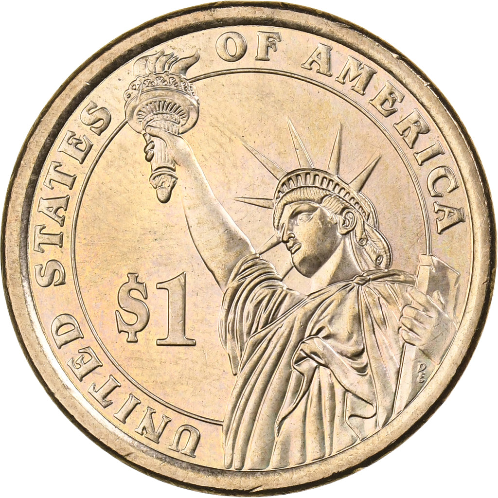 États-Unis, Dollar, 2009, U.S. Mint, Copper-Zinc-Manganese-Nickel Clad Copper
