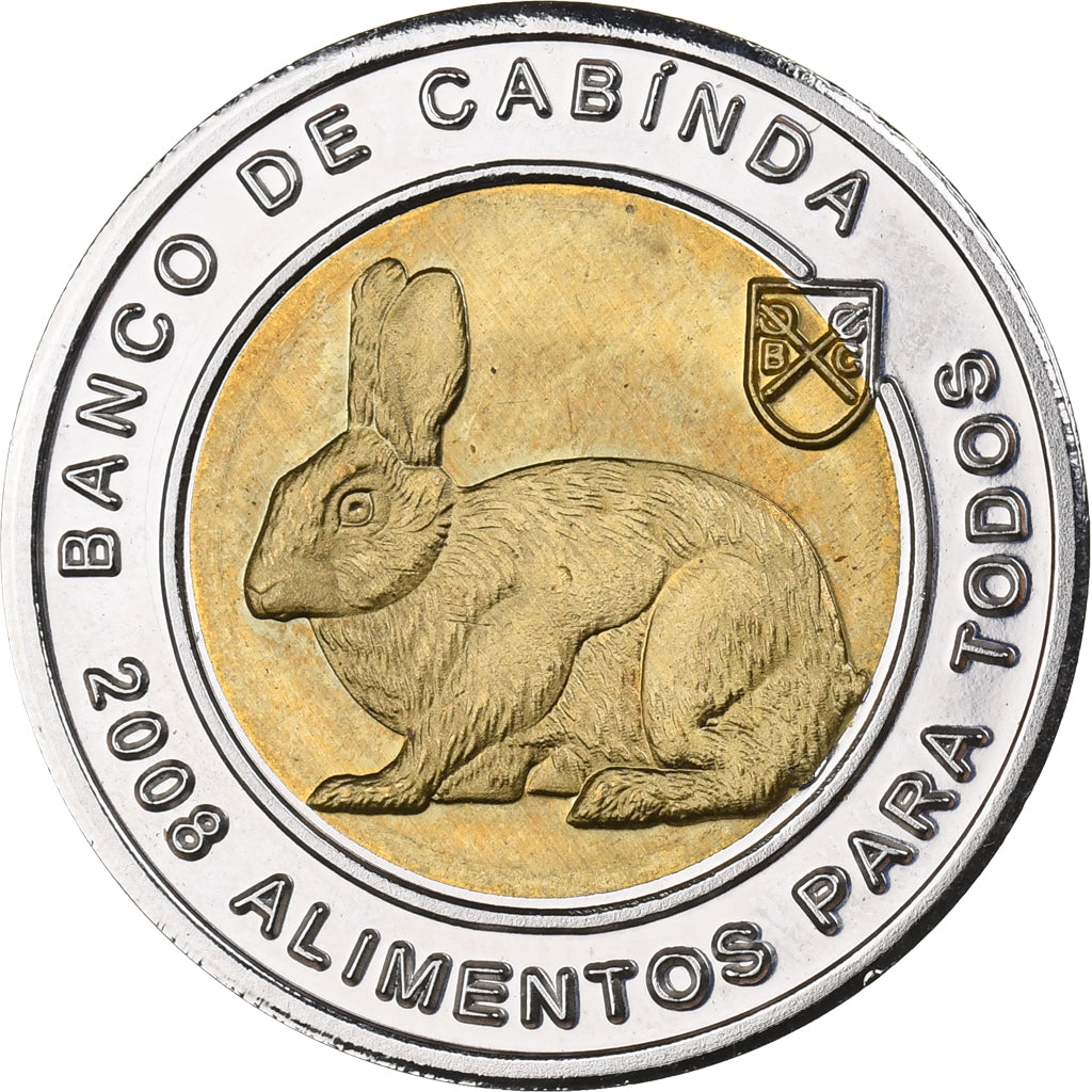 CABINDA, 2.50 Escudo Convertivel, 2008, Bi-metallico, SPL, KM:21