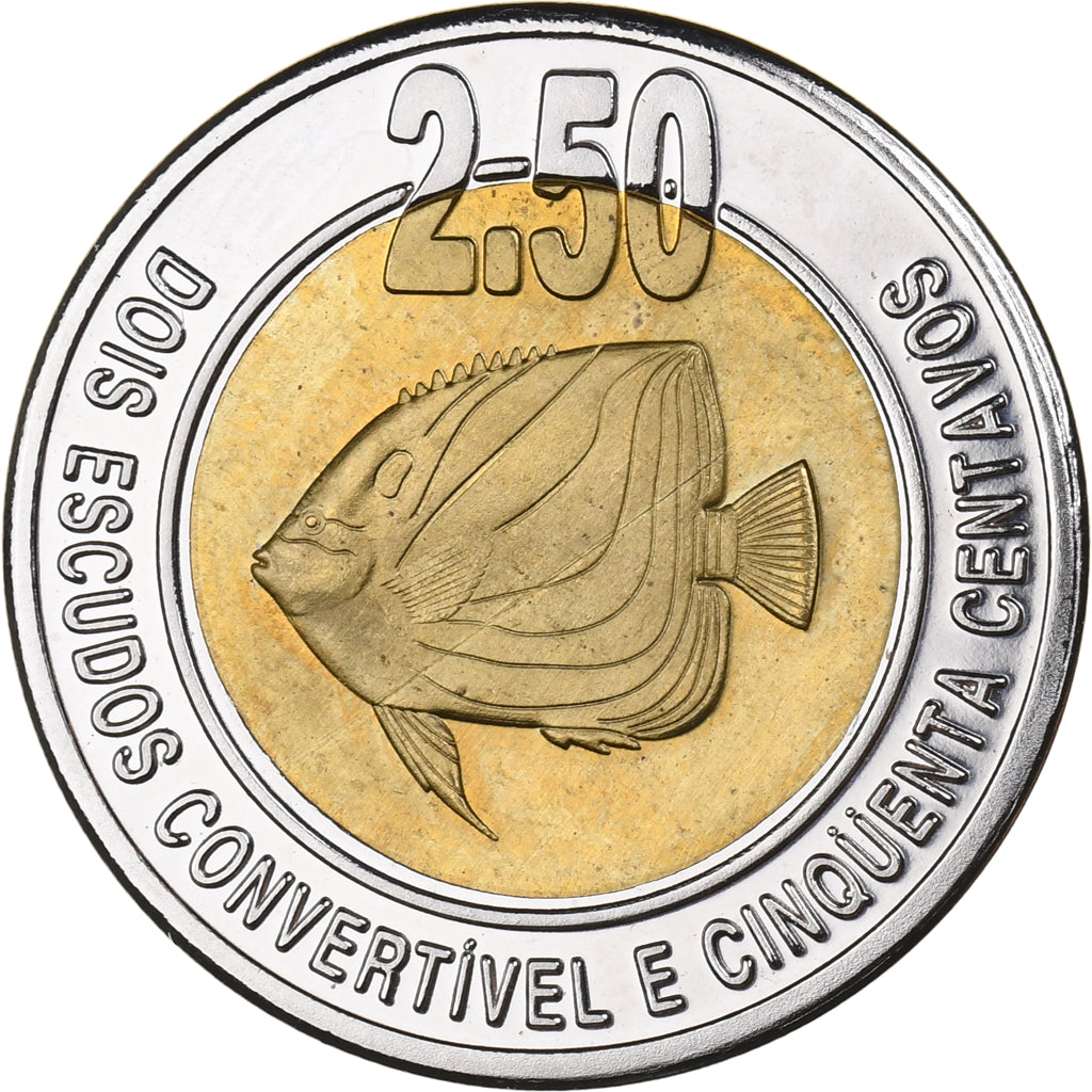 CABINDA, 2.50 Escudo Convertivel, 2008, Bi-metallico, SPL, KM:21
