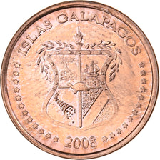 GALAPAGOS ISLANDS, 1 Centavo, 2008, Copper Plated Steel, MS(63), KM:1