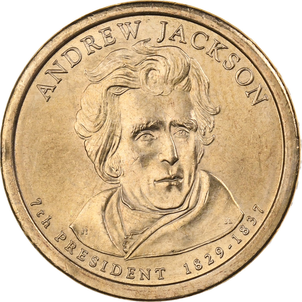 USA, Dollar, 2008, U.S. Mint, Miedź-Cynk-Magnez-Nikiel powlekany Miedzią