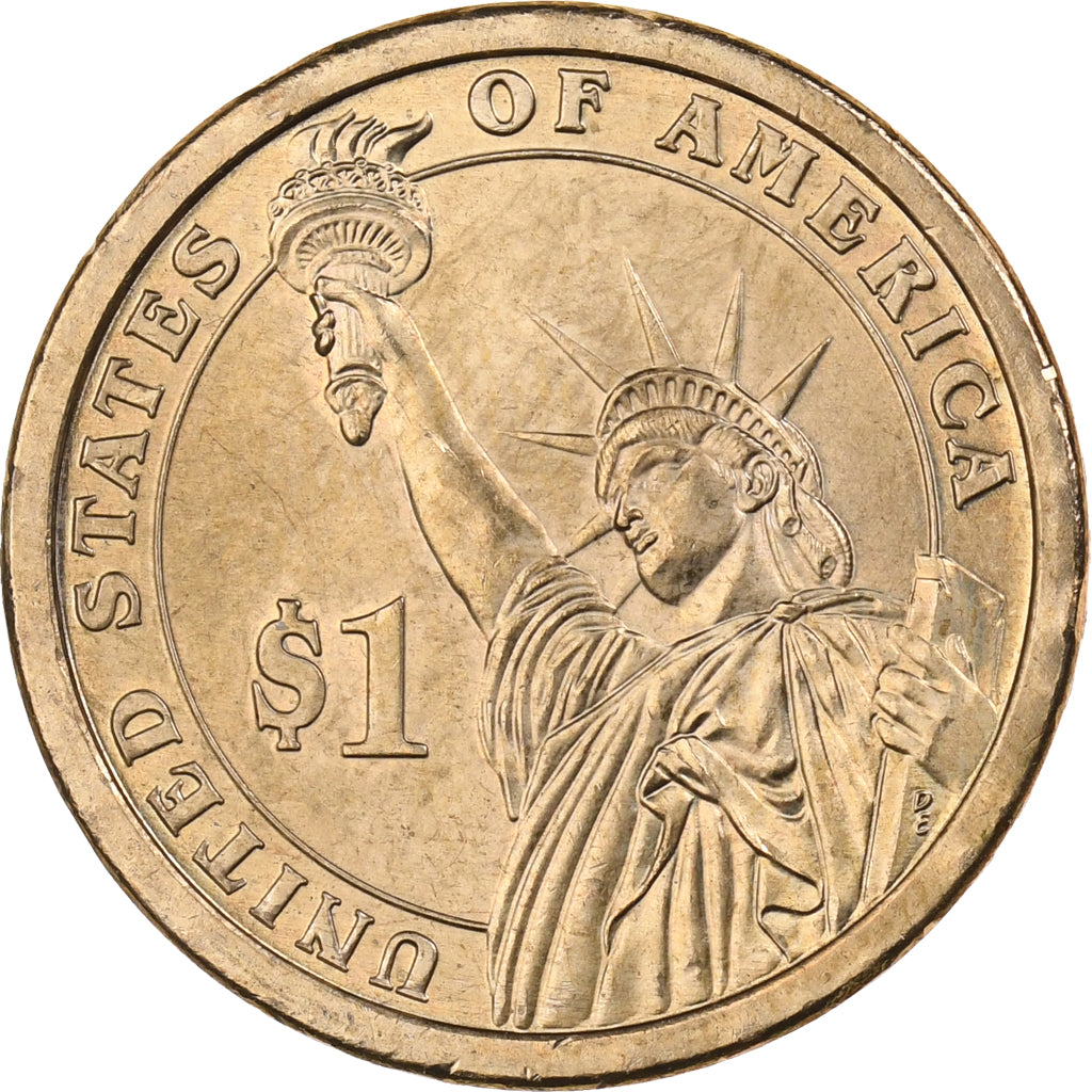 USA, Dollar, 2008, U.S. Mint, Miedź-Cynk-Magnez-Nikiel powlekany Miedzią