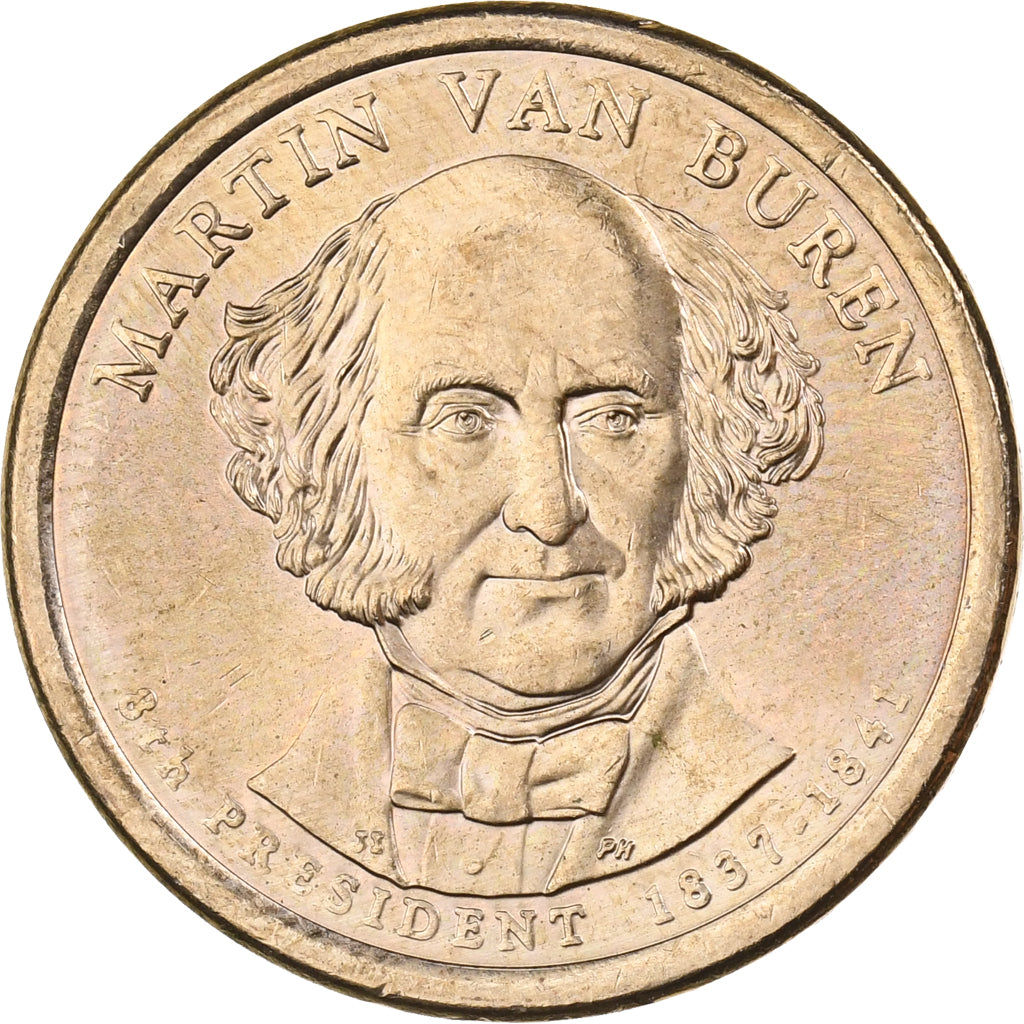 USA, Dollar, 2008, U.S. Mint, Miedź-Cynk-Magnez-Nikiel powlekany Miedzią