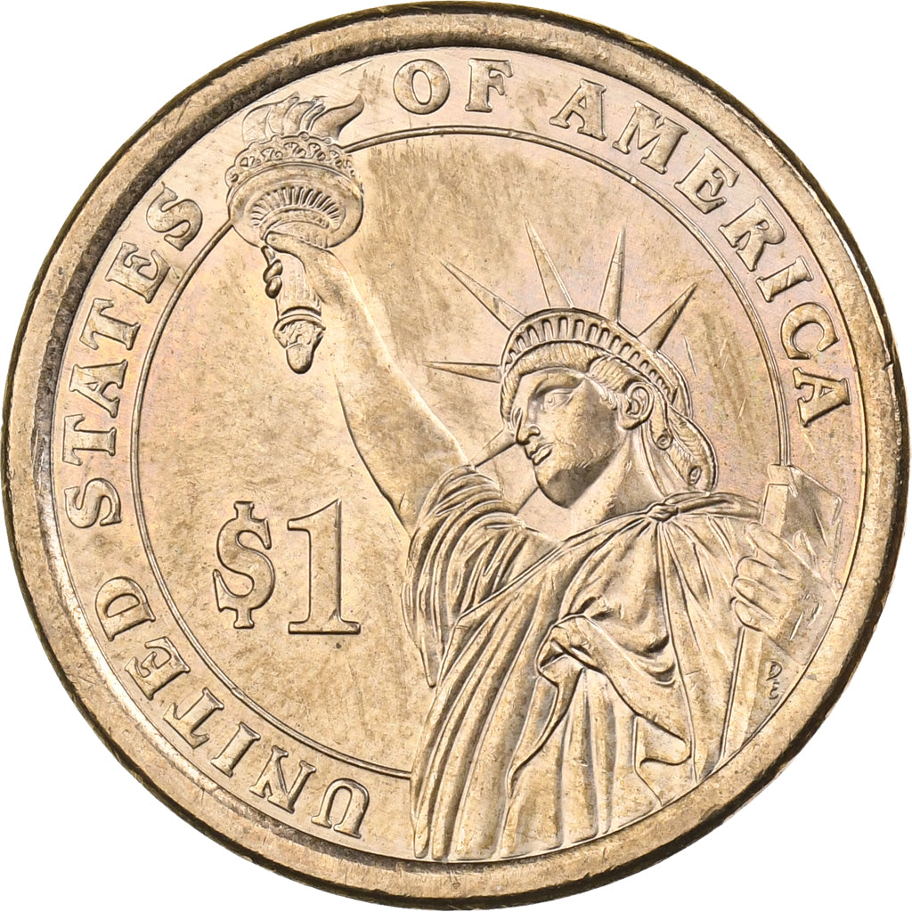 USA, Dollar, 2008, U.S. Mint, Miedź-Cynk-Magnez-Nikiel powlekany Miedzią