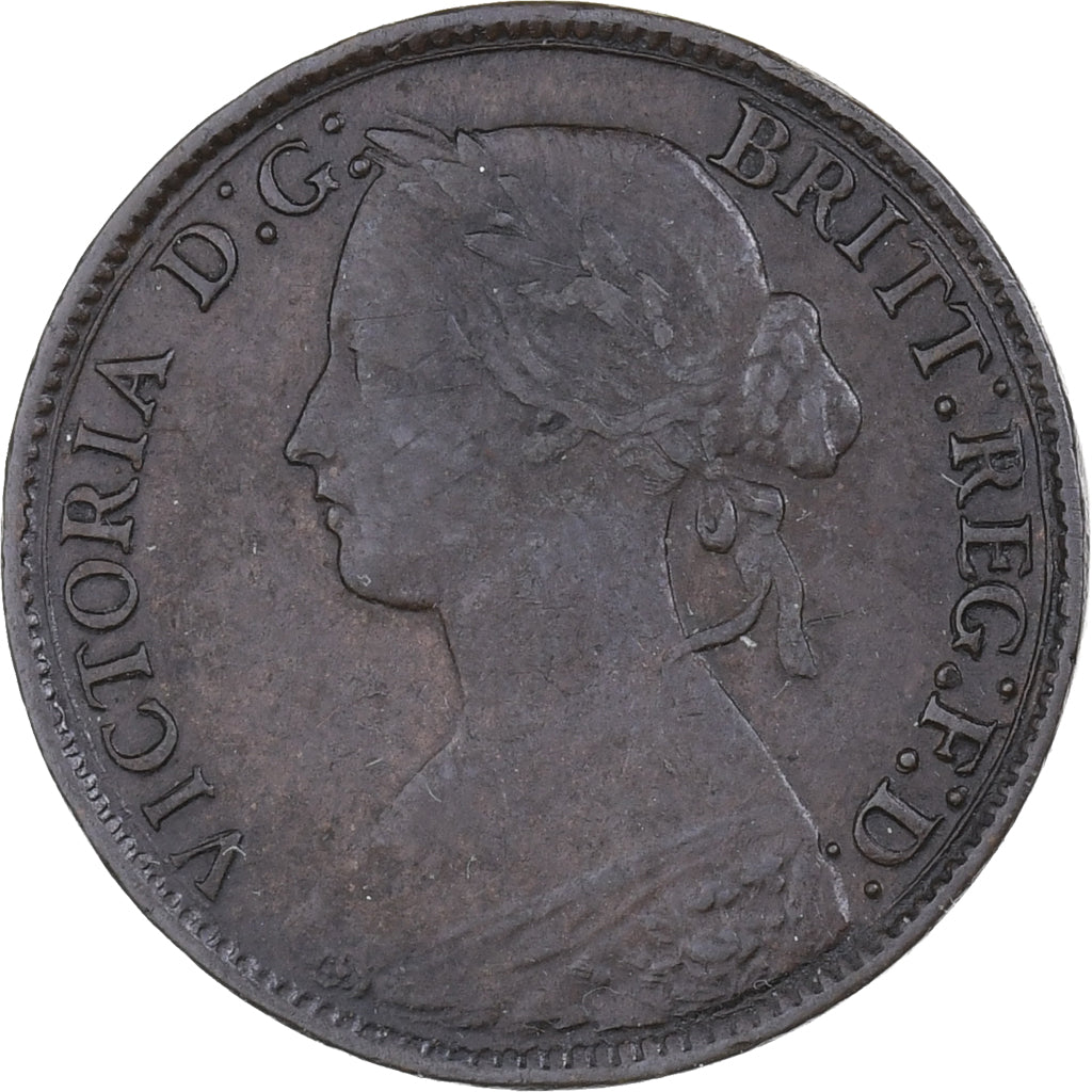 Great Britain, Victoria, Farthing, 1861, Bronze, EF(40-45), KM:747.2