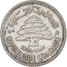 Liban, 50 Piastres, 1952, Utrecht, Srebro, EF(40-45), KM:17