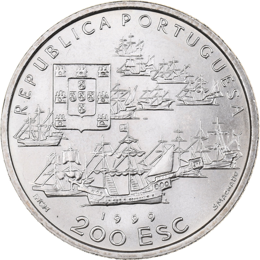 Portugal, 200 Escudos, 1999, Cobre - níquel, EBC, KM:717