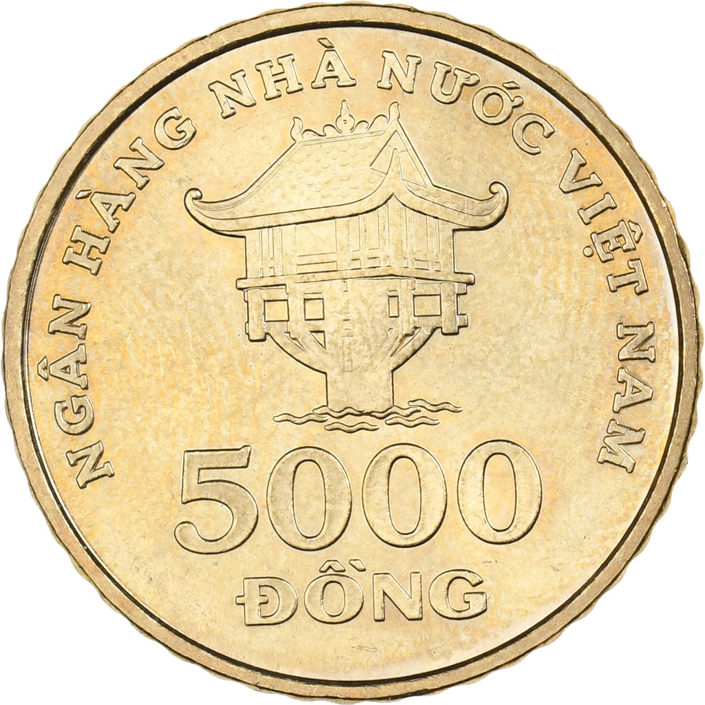 Vietnam, SOCIALIST REPUBLIC, 5000 Dông, 2003, Vantaa, Brass, MS(65-70), KM:73