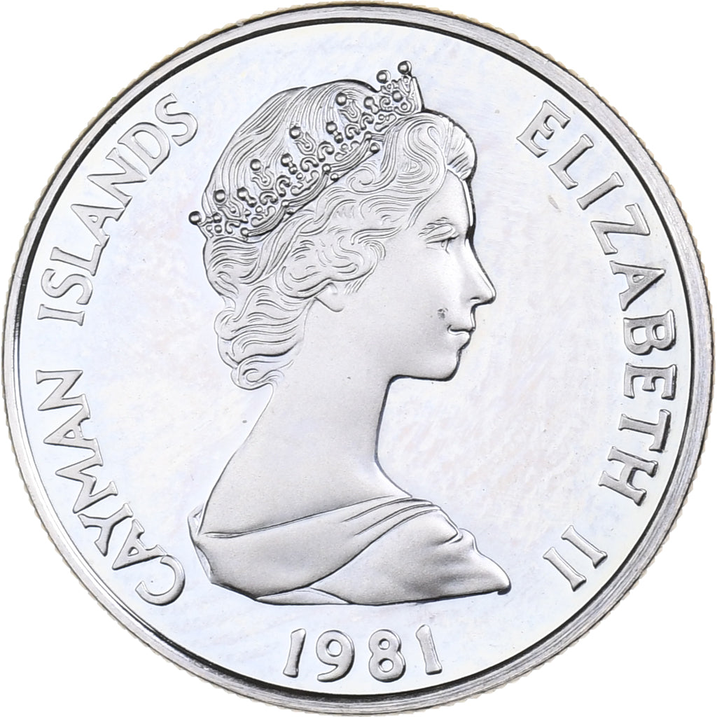Cayman Islands, Elizabeth II, 10 Cents, 1981, Copper-nickel, PROOF DETAILS, KM:3