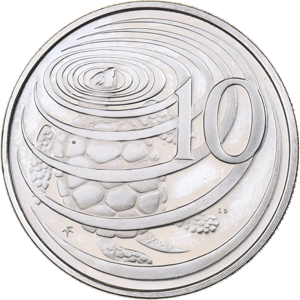 Cayman Islands, Elizabeth II, 10 Cents, 1981, Copper-nickel, PROOF DETAILS, KM:3