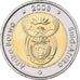 South Africa, 5 Rand, 2008, Pretoria, Bi-Metallic, MS(63), KM:439