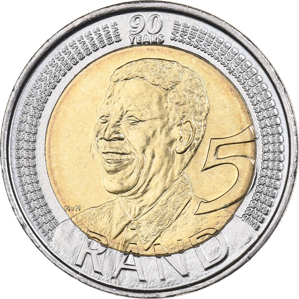 South Africa, 5 Rand, 2008, Pretoria, Bi-Metallic, MS(63), KM:439
