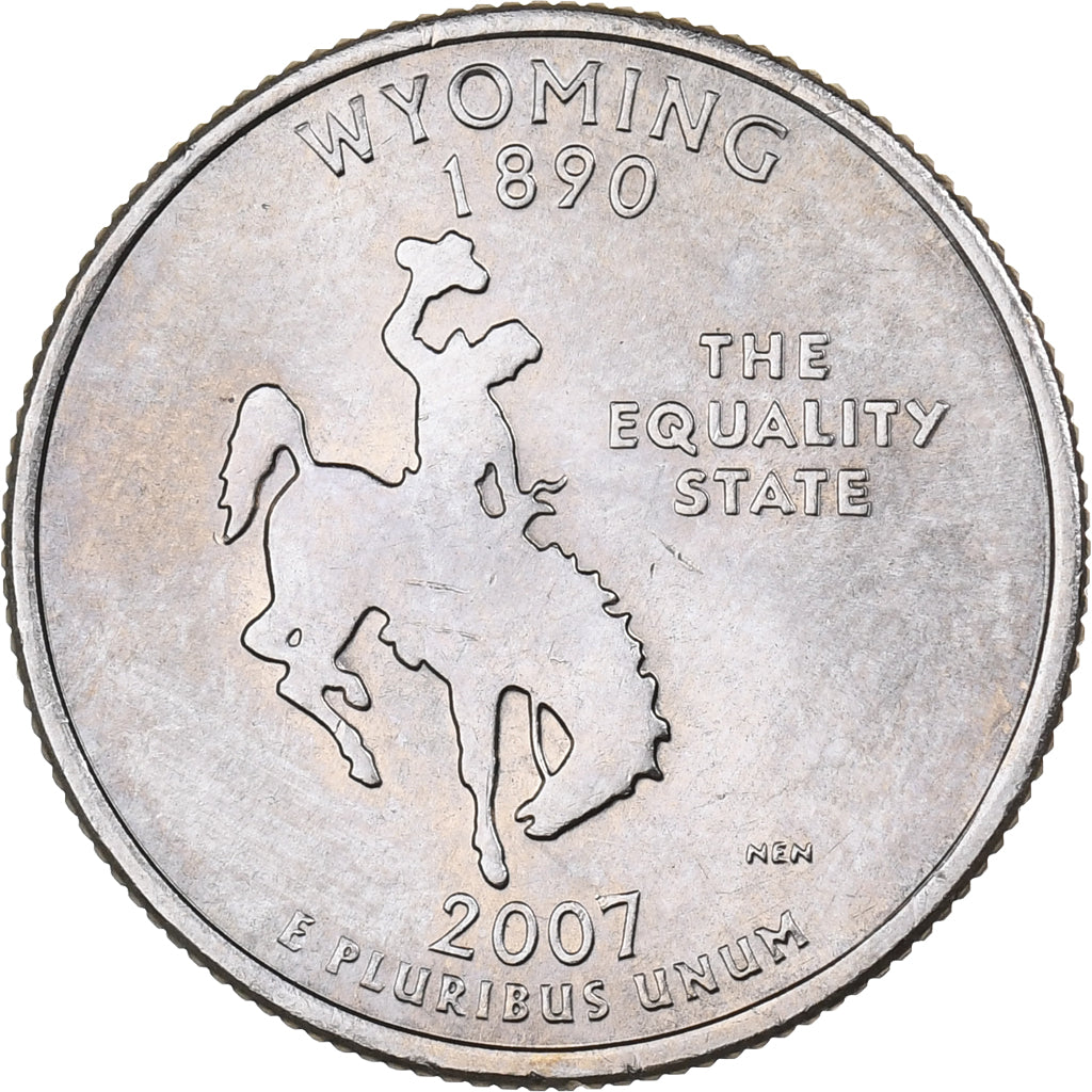 Estados Unidos da América, Quarter, 2007, U.S. Mint, Cobre Revestido a