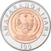 Ruanda, 100 Francs, 2007, British Royal Mint, Bimetaliczny, MS(63), KM:32