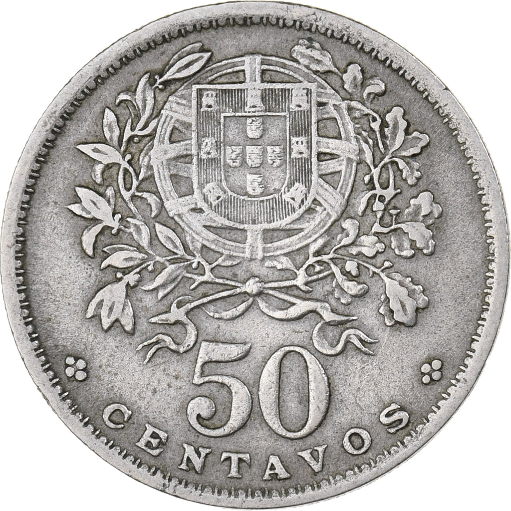 Portugal, 50 Centavos, 1951, Cobre - níquel, MBC, KM:577