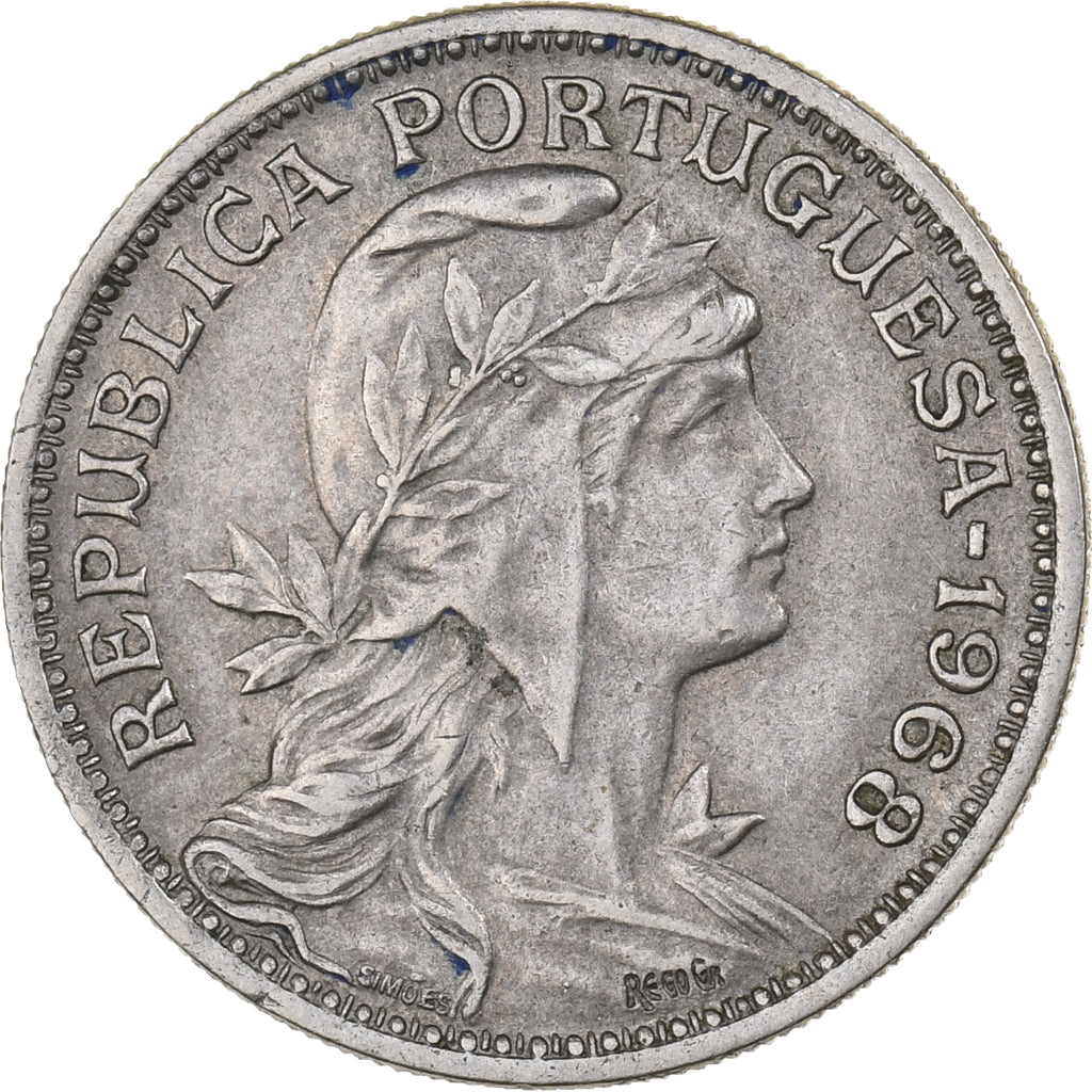 Portogallo, 50 Centavos, 1968, Rame-nichel, BB, KM:577