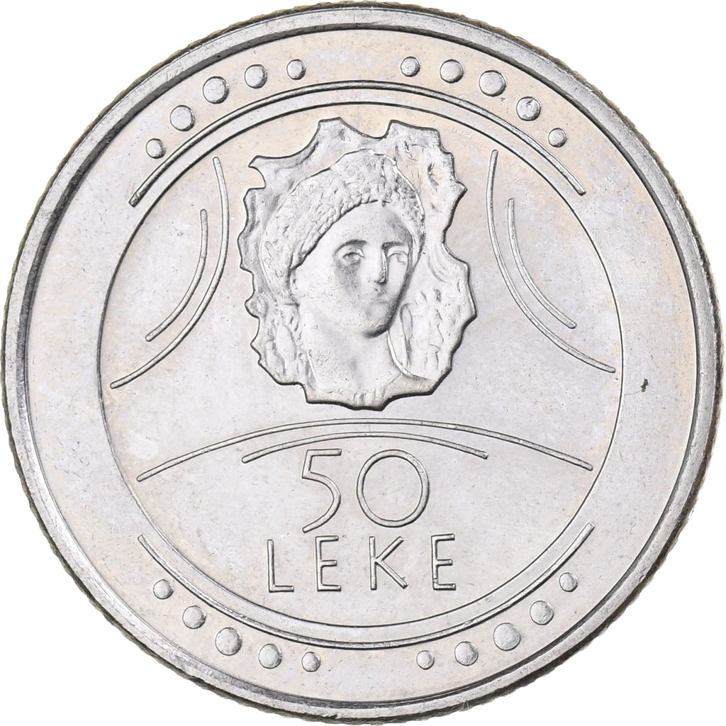 Albania, 50 Lekë, 2004, Miedź-Nikiel, MS(63), KM:90