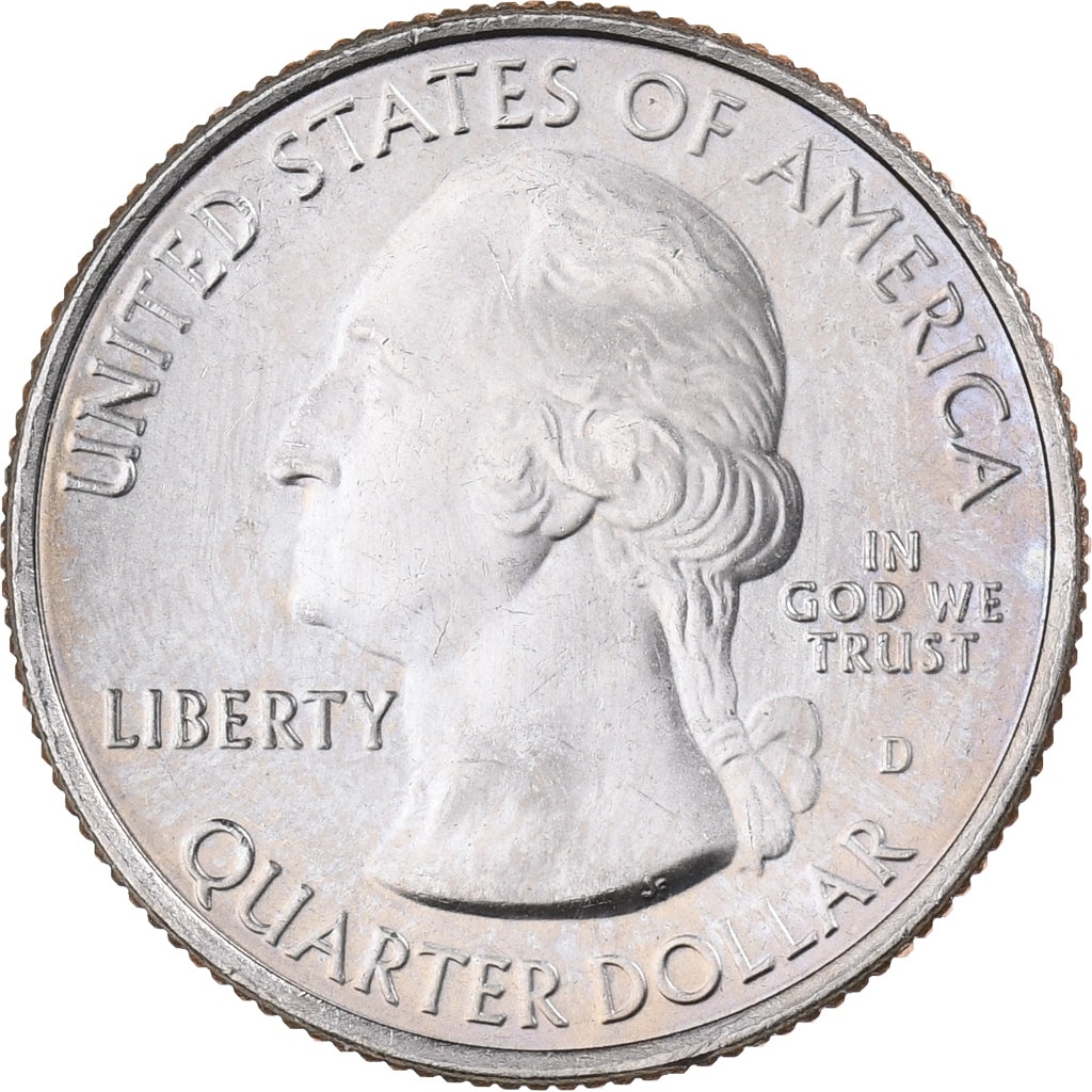 USA, Quarter, 2010, U.S. Mint, Miedź-Nikiel powlekany miedzią, MS(63), KM:473