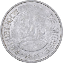 Guinea, 5 Sylis, 1971, Aluminum, AU(50-53), KM:45