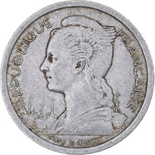 Réunion, Franc, 1948, Aluminum, VF(30-35), KM:6.1