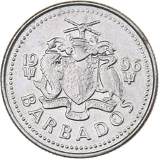 Barbados, 10 Cents, 1996, Franklin Mint, Copper-nickel, AU(55-58), KM:12