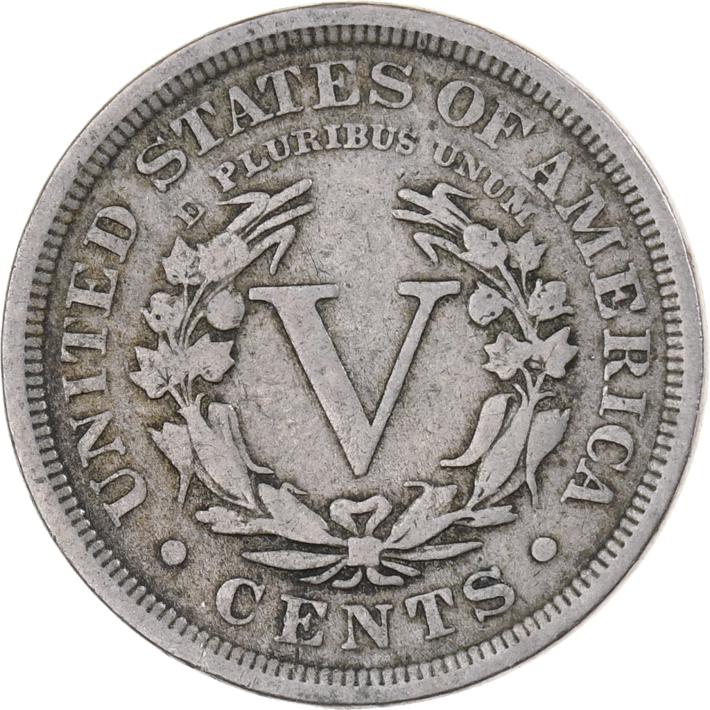 Estados Unidos da América, 5 Cents, Liberty Nickel, 1909, U.S. Mint
