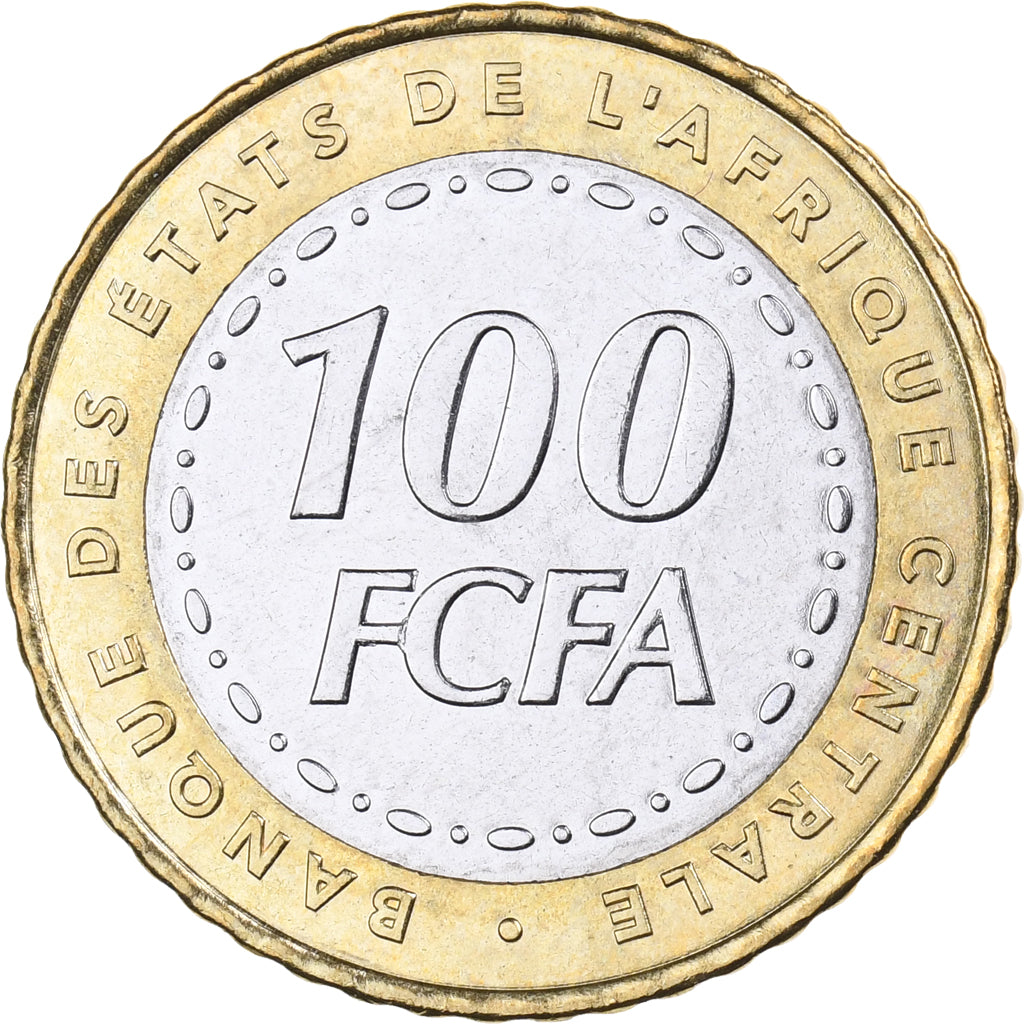 Central African States, 100 Francs, 2006, Paris, Bi-Metallic, MS(65-70), KM:15