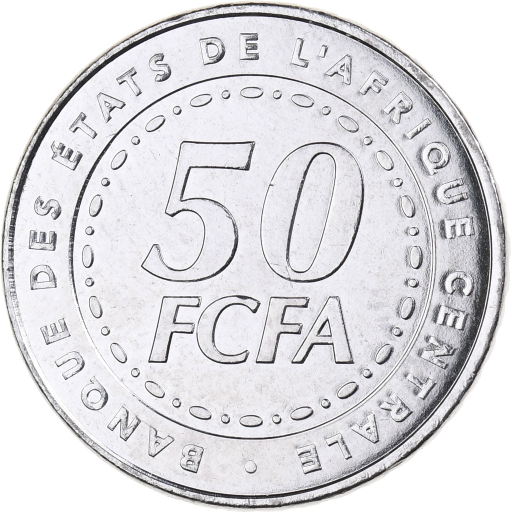 Estados del África central, 50 Francs, 2006, Paris, Acero inoxidable, FDC